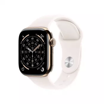 Išmanusis laikrodis Apple Watch Series 11 GPS + Cellular 42mm Gold Titanium Case Light Blush Sport Band S/M