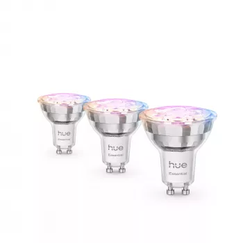 Philips Hue White and colour ambience Essential GU10 – išmanusis prožektorius – 345 lm – 4,7 W – 3 vnt. pakuotė