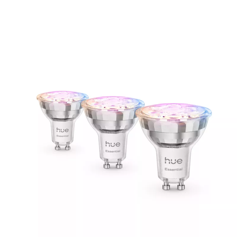 Philips Hue White and colour ambience Essential GU10 – išmanusis prožektorius – 345 lm – 4,7 W – 3 vnt. pakuotė