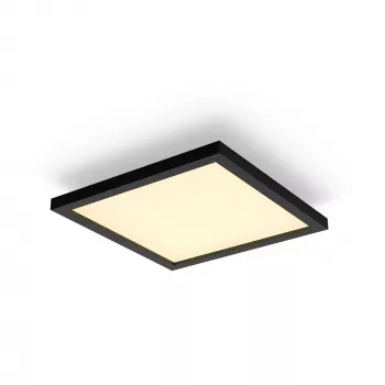 Išmanusis lubinis šviestuvas Philips Hue White Ambiance Aurelle Square Panel Bluetooth, juodas