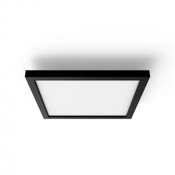 Išmanusis lubinis šviestuvas Philips Hue White Ambiance Aurelle Square Panel Bluetooth, juodas