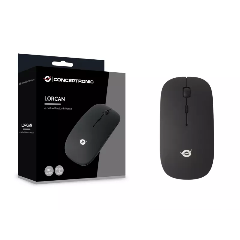 Conceptronic LORCAN01B 4 mygtukų Bluetooth pelė