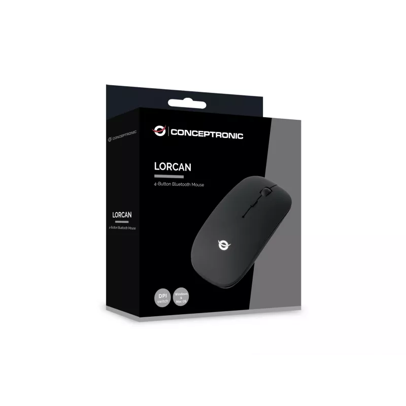 Conceptronic LORCAN01B 4 mygtukų Bluetooth pelė