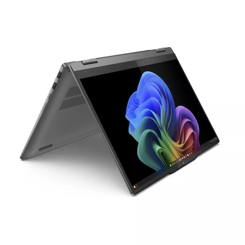 Lenovo IdeaPad 5 2-in-1 14Q8X9 Copilot+ PC Snapdragon X1P-42-100 Hibridas (2-in-1) 35,6 cm (14 colių) Liečiamas ekranas WUXGA 16 GB LPDDR5x-SDRAM 1 TB SSD Wi-Fi 7 (802.11be) Windows 11 Home Pilka