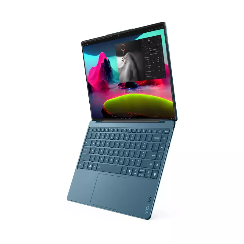Lenovo Yoga Slim 9 14ILL10 Copilot+ PC Intel Core Ultra 7 258V nešiojamas kompiuteris 35,6 cm (14 colių) jutiklinis ekranas WQUXGA 32 GB LPDDR5x-SDRAM 1 TB SSD Wi-Fi 7 (802.11be) Windows 11 Home Teal