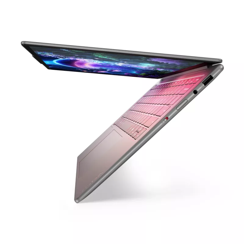 Lenovo Yoga Slim 7 14ILL10 Copilot+ PC Intel Core Ultra 7 256V nešiojamas kompiuteris 35,6 cm (14 colių) 2.8K 16 GB LPDDR5x-SDRAM 512 GB SSD Wi-Fi 7 (802.11be) Windows 11 Home pilka