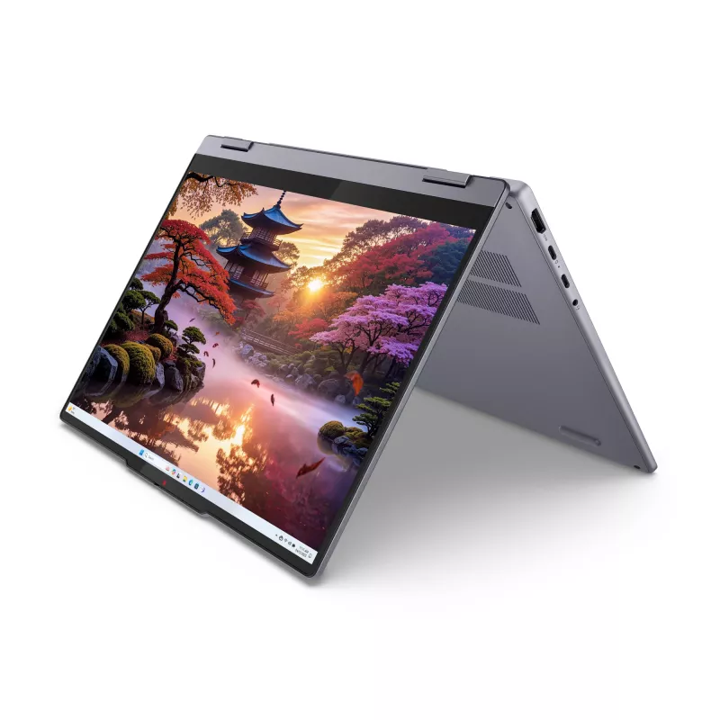 Lenovo IdeaPad 5 2-in-1 14AKP10 Copilot+ PC AMD Ryzen™ AI 7 350 Hibridas (2-in-1) 35,6 cm (14 colių) jutiklinis ekranas WUXGA 16 GB LPDDR5x-SDRAM 512 GB SSD Wi-Fi 7 (802.11be) Windows 11 Home vokiška pilka