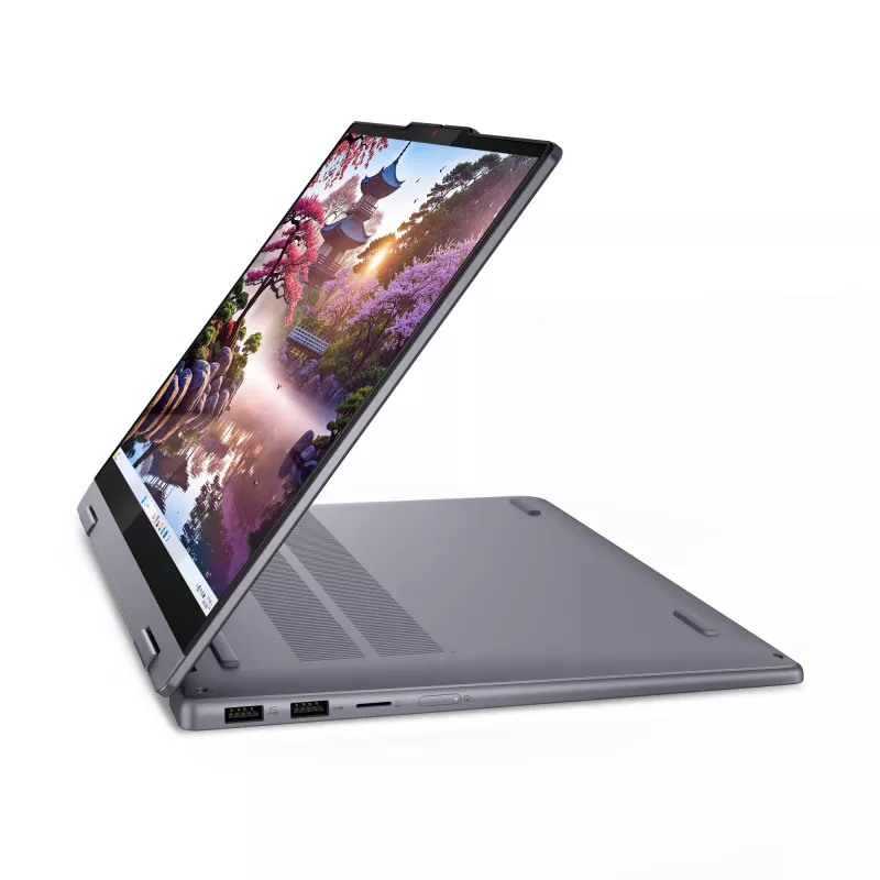 Lenovo IdeaPad 5 2-in-1 14AKP10 Copilot+ PC AMD Ryzen™ AI 7 350 Hibridas (2-in-1) 35,6 cm (14 colių) jutiklinis ekranas WUXGA 16 GB LPDDR5x-SDRAM 512 GB SSD Wi-Fi 7 (802.11be) Windows 11 Home vokiška pilka