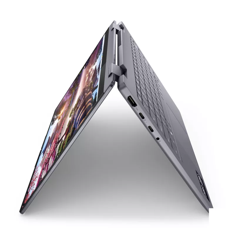 Lenovo IdeaPad 5 2-in-1 14AKP10 Copilot+ PC AMD Ryzen™ AI 7 350 Hibridas (2-in-1) 35,6 cm (14 colių) jutiklinis ekranas WUXGA 16 GB LPDDR5x-SDRAM 512 GB SSD Wi-Fi 7 (802.11be) Windows 11 Home vokiška pilka