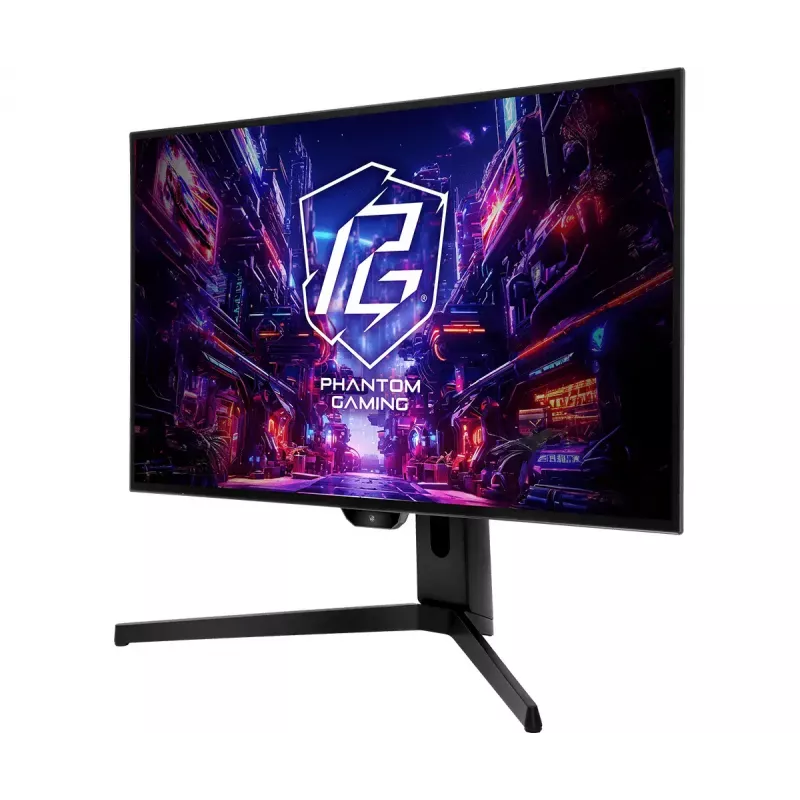 Kompiuterio monitorius ASRock PGO27QFS 27 colių 2560x1440 Quad HD OLED WOLED, 0,03 ms, 275 cd/m², USB‑C, VESA, reguliuojamas aukštis