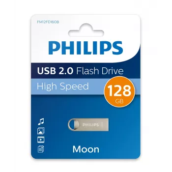 Philips Moon edition USB atmintinė 128 GB USB Type-A 2.0 Sidabrinė