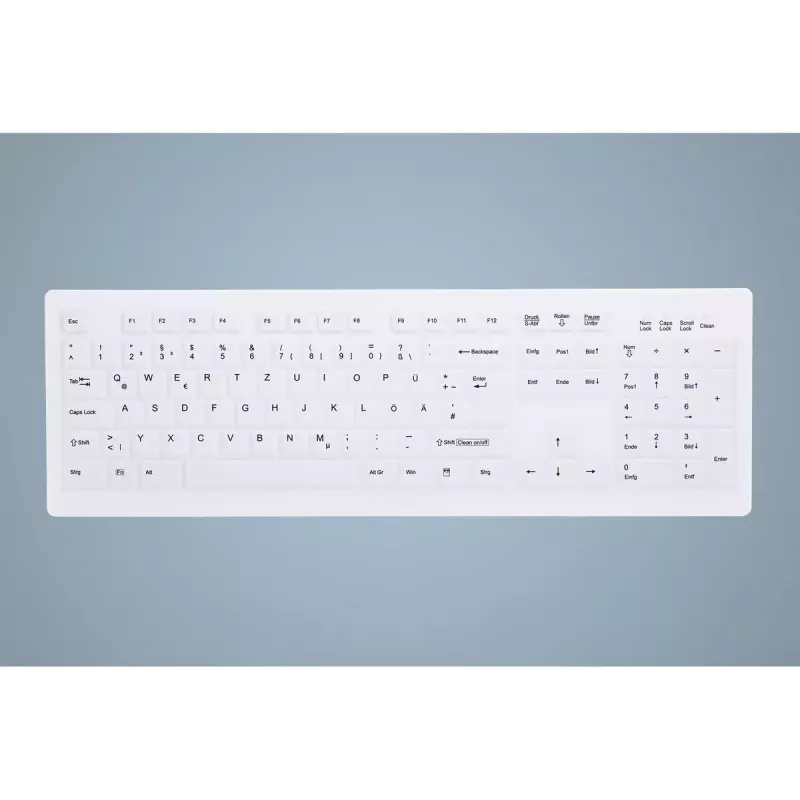 Contour Design Active Key AK-C8100F-U1-W/US klaviatūra Medicininė USB QWERTY US English Balta