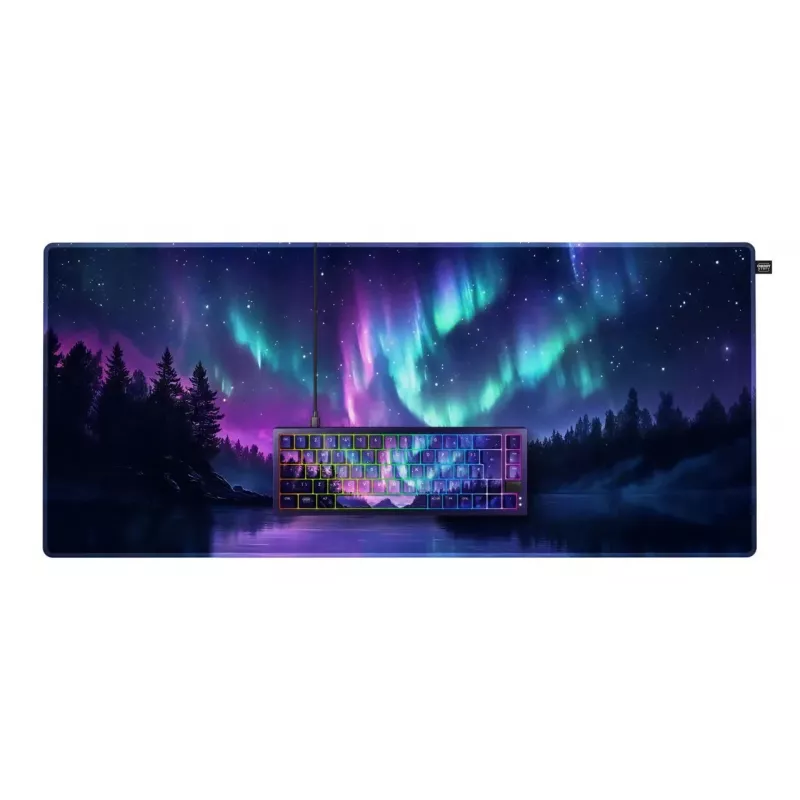 Mechaninė klaviatūra Cherry NORTHERN LIGHT Bundle 65% QWERTZ vokiška USB RGB 2 m laidas įvairiaspalvė
