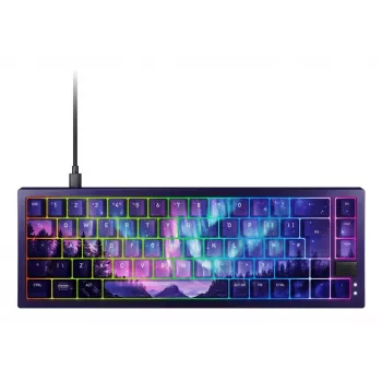 Mechaninė klaviatūra Cherry NORTHERN LIGHT Bundle 65% QWERTZ vokiška USB RGB 2 m laidas įvairiaspalvė