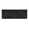 CHERRY DW 3000 klaviatūra, pelė įskaičiuota, universali, RF belaidė, AZERTY, belgiška, juoda