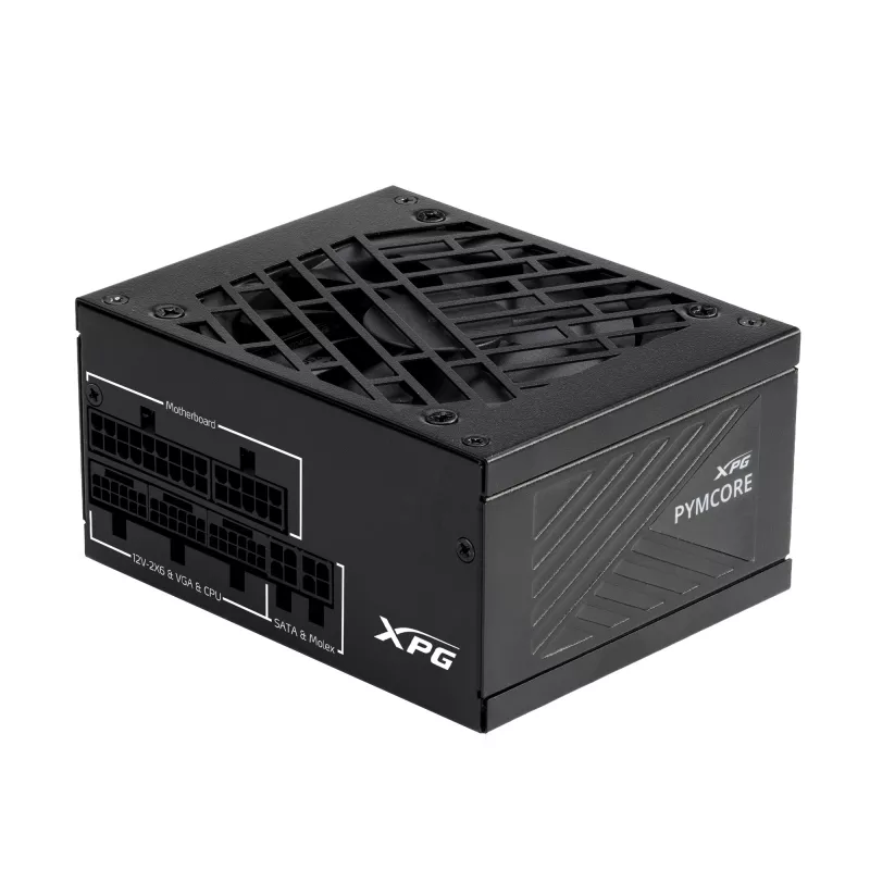 XPG PYMCORE 750w SFX GOLD maitinimo blokas, 750 W, 100 - 240 V, 50/60 Hz, 10 A, 20 A, 62.4 A
