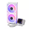 XPG LEVANTE II 240 White, skysčio aušinimo komplektas, 12 cm, 26,7 sone, balta