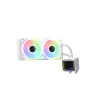 XPG LEVANTE II 240 White, skysčio aušinimo komplektas, 12 cm, 26,7 sone, balta