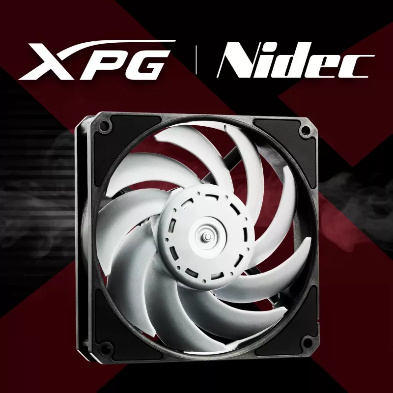 XPG VENTO PRO 120 PWM Juoda, ventiliatorius, 12 cm, 450 RPM, 2500 RPM, juoda, balta