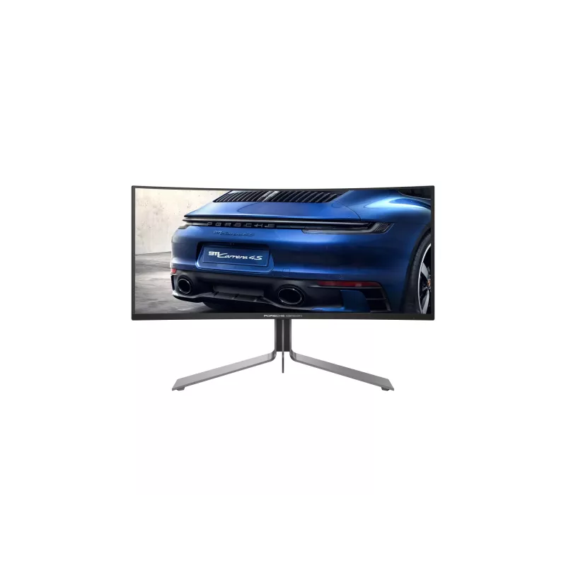 AOC Porsche PD34 kompiuterio monitorius 86,4 cm (34 col.) 3440 x 1440 pikselių „Wide Quad HD“ QD-OLED juodas