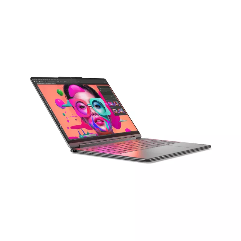Lenovo Yoga 9 2-in-1 14ILL10 Copilot+ PC Intel Core Ultra 7 258V hibridinis (2-in-1) 35,6 cm (14 colių) jutiklinis ekranas WQUXGA 32 GB LPDDR5x-SDRAM 1 TB SSD Wi-Fi 7 (802.11be) Windows 11 Home vokiška pilka