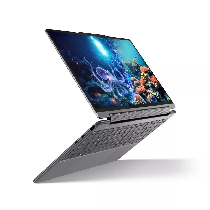 Lenovo Yoga 9 2-in-1 14ILL10 Copilot+ PC Intel Core Ultra 7 258V hibridinis (2-in-1) 35,6 cm (14 colių) jutiklinis ekranas WQUXGA 32 GB LPDDR5x-SDRAM 1 TB SSD Wi-Fi 7 (802.11be) Windows 11 Home vokiška pilka