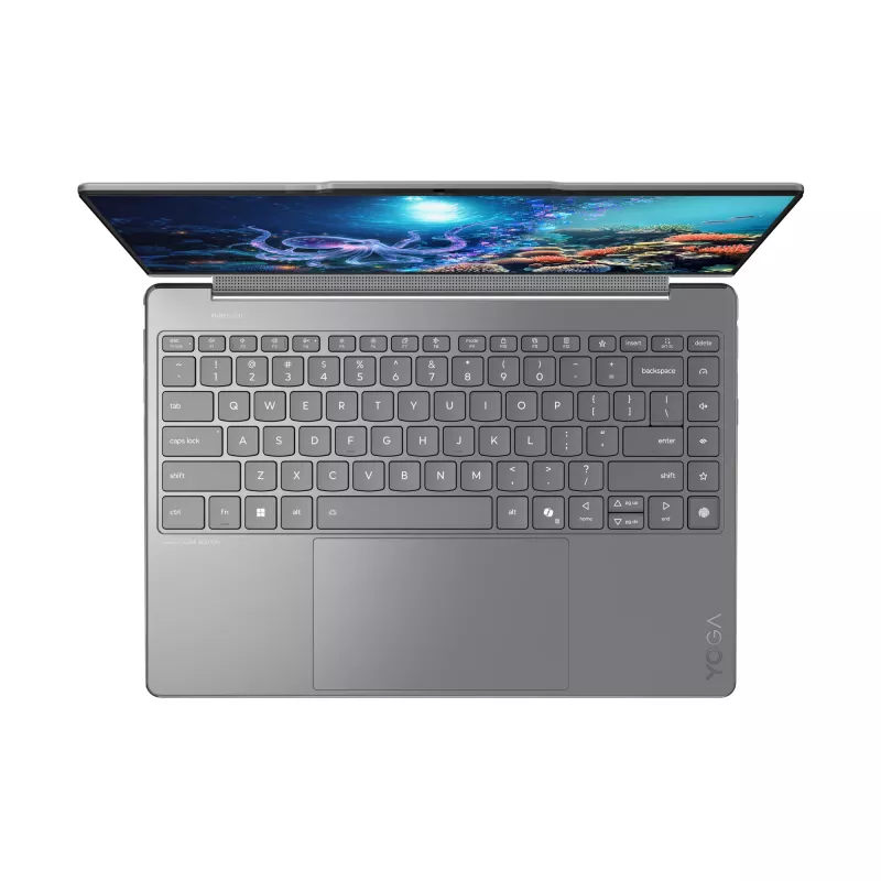 Lenovo Yoga 9 2-in-1 14ILL10 Copilot+ PC Intel Core Ultra 7 258V hibridinis (2-in-1) 35,6 cm (14 colių) jutiklinis ekranas WQUXGA 32 GB LPDDR5x-SDRAM 1 TB SSD Wi-Fi 7 (802.11be) Windows 11 Home vokiška pilka