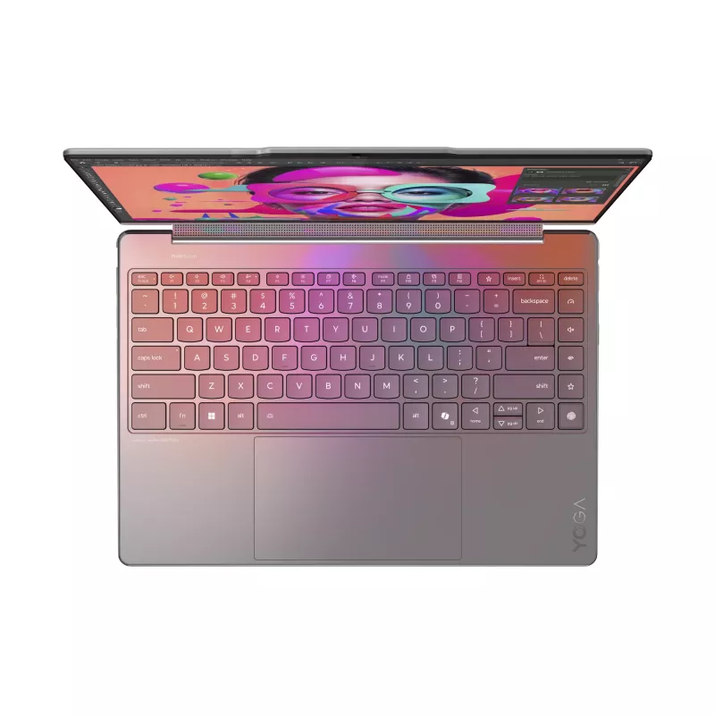 Lenovo Yoga 9 2-in-1 14ILL10 Copilot+ PC Intel Core Ultra 7 258V hibridinis (2-in-1) 35,6 cm (14 colių) jutiklinis ekranas WQUXGA 32 GB LPDDR5x-SDRAM 1 TB SSD Wi-Fi 7 (802.11be) Windows 11 Home vokiška pilka
