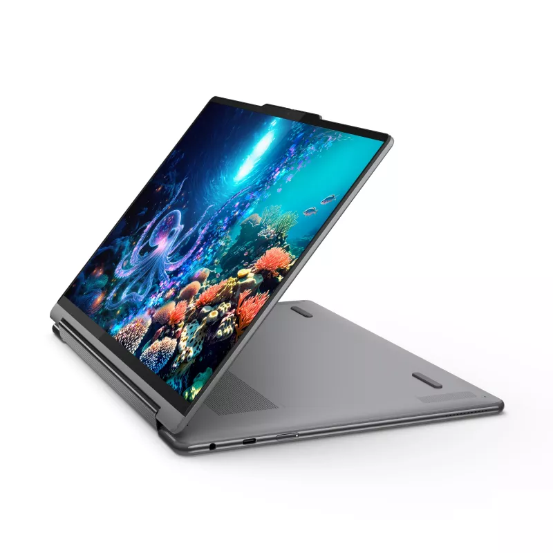 Lenovo Yoga 9 2-in-1 14ILL10 Copilot+ PC Intel Core Ultra 7 258V hibridinis (2-in-1) 35,6 cm (14 colių) jutiklinis ekranas WQUXGA 32 GB LPDDR5x-SDRAM 1 TB SSD Wi-Fi 7 (802.11be) Windows 11 Home vokiška pilka