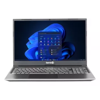TERRA 1500P R5-7430U W11 AMD Ryzen™ 5 nešiojamas kompiuteris 39,6 cm (15,6 colio) 16 GB DDR4-SDRAM 500 GB SSD Wi-Fi 6E (802.11ax) Windows 11 Home sidabrinis