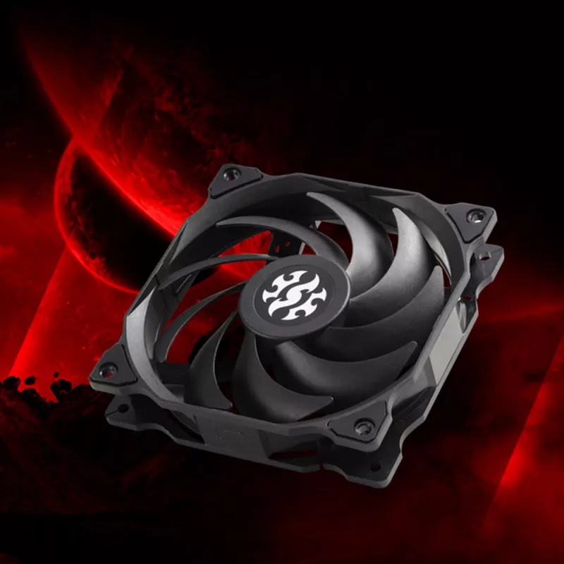 XPG VENTO 120 ARGB Juoda, ventiliatorius, 12 cm, 1200 RPM, juoda