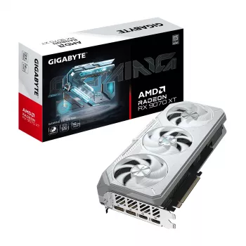 Vaizdo plokštė GIGABYTE Radeon RX 9070 XT GAMING OC ICE 16 GB GDDR6 256 bitų PCIe 5.0 3 ventiliatoriai balta