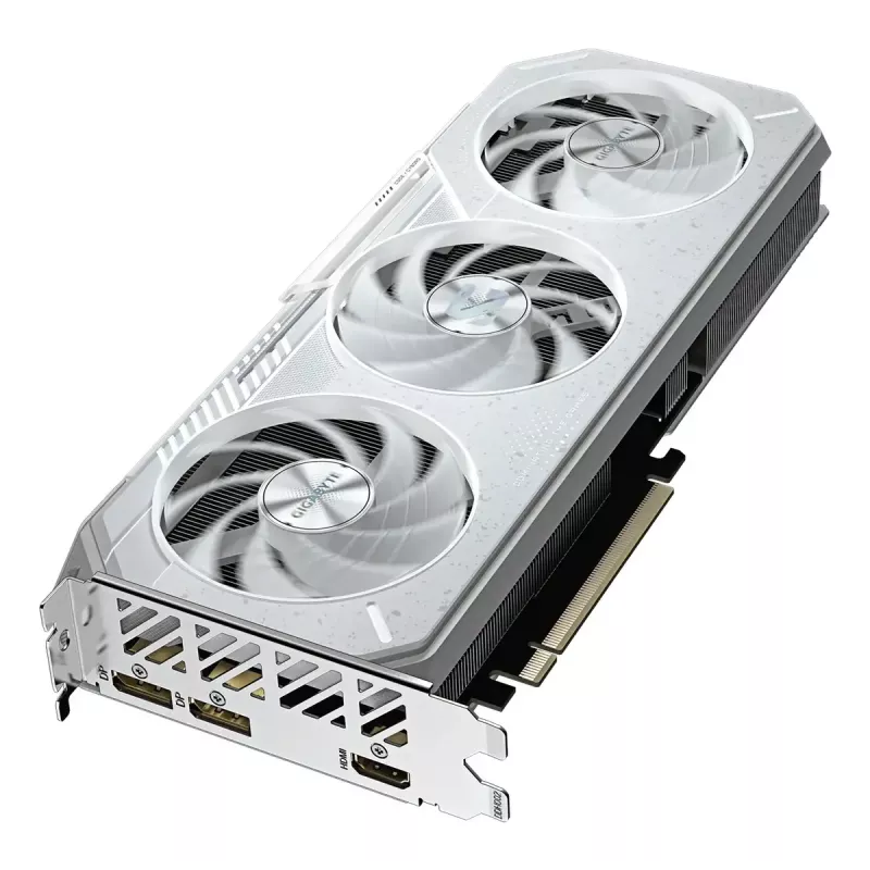 Vaizdo plokštė GIGABYTE Radeon RX 9060 XT OC ICE — 16 GB GDDR6, 128 bitų, PCIe 5.0, 3 ventiliatorių WINDFORCE
