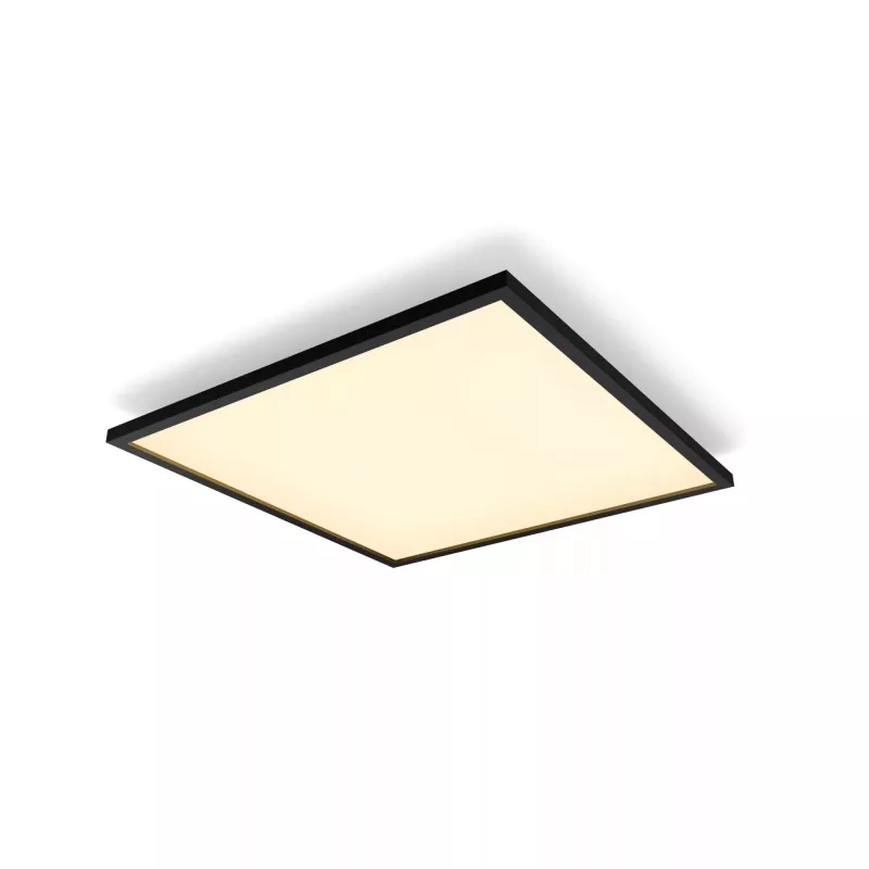 Išmaniosios lubinės šviestuvas Signify Philips Hue White ambience Aurelle Square Panel — 600×600 mm, Bluetooth, AC 220–240V, juodas