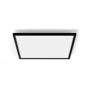 Išmaniosios lubinės šviestuvas Signify Philips Hue White ambience Aurelle Square Panel — 600×600 mm, Bluetooth, AC 220–240V, juodas