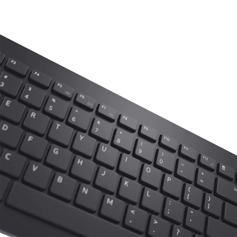 Klaviatūros ir pelės rinkinys Dell KM3322W — belaidis RF, pilno dydžio, vokiškas QWERTZ, juodas