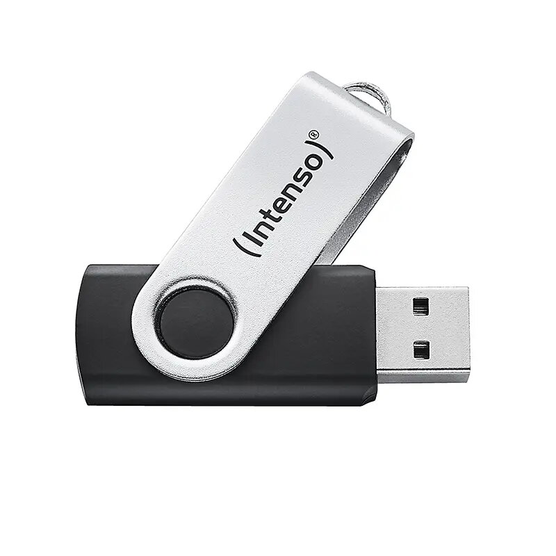 USB atmintinė Intenso 128 GB USB-A 3.2 Gen 1x1 juoda-sidabrinė