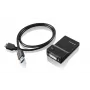 Lenovo USB 3.0 - DVI/VGA USB grafikos adapteris 2048 x 1152 pikselių, juodas