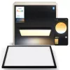 Išmanusis lubinis šviestuvas Philips Hue Aurelle Square Panel 600×600 mm, Bluetooth, 220–240V, 48 mm gylis, juoda/baltas
