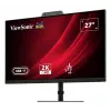 27 colių ViewSonic VG2741V-2K kompiuterio monitorius, 2560×1440 QHD, 4 ms, IPS/LCD, įmontuoti garsiakalbiai, VESA, reguliuojamas aukštis, juodas