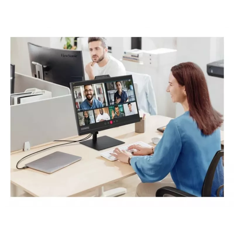 27 colių ViewSonic VG2741V-2K kompiuterio monitorius, 2560×1440 QHD, 4 ms, IPS/LCD, įmontuoti garsiakalbiai, VESA, reguliuojamas aukštis, juodas