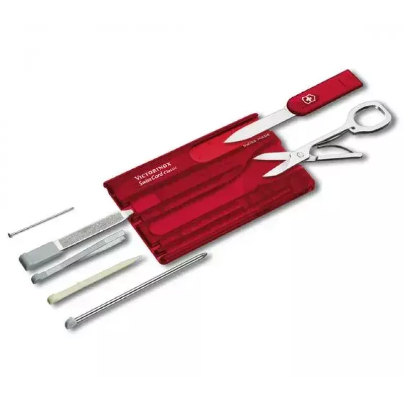 SwissCard Classic Victorinox raudona