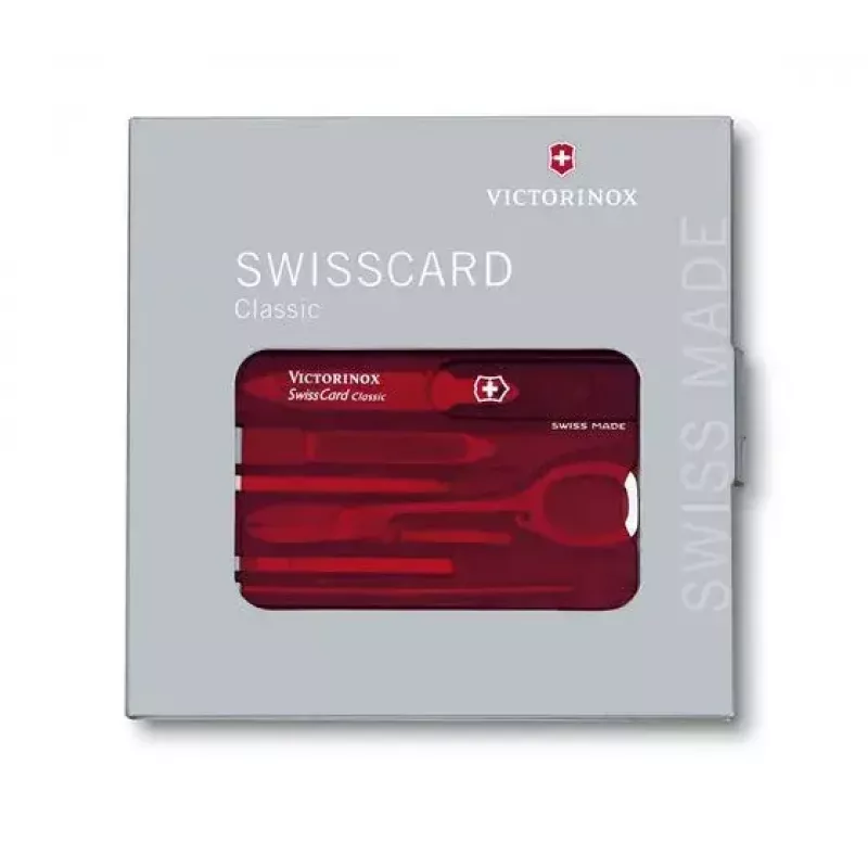 SwissCard Classic Victorinox raudona