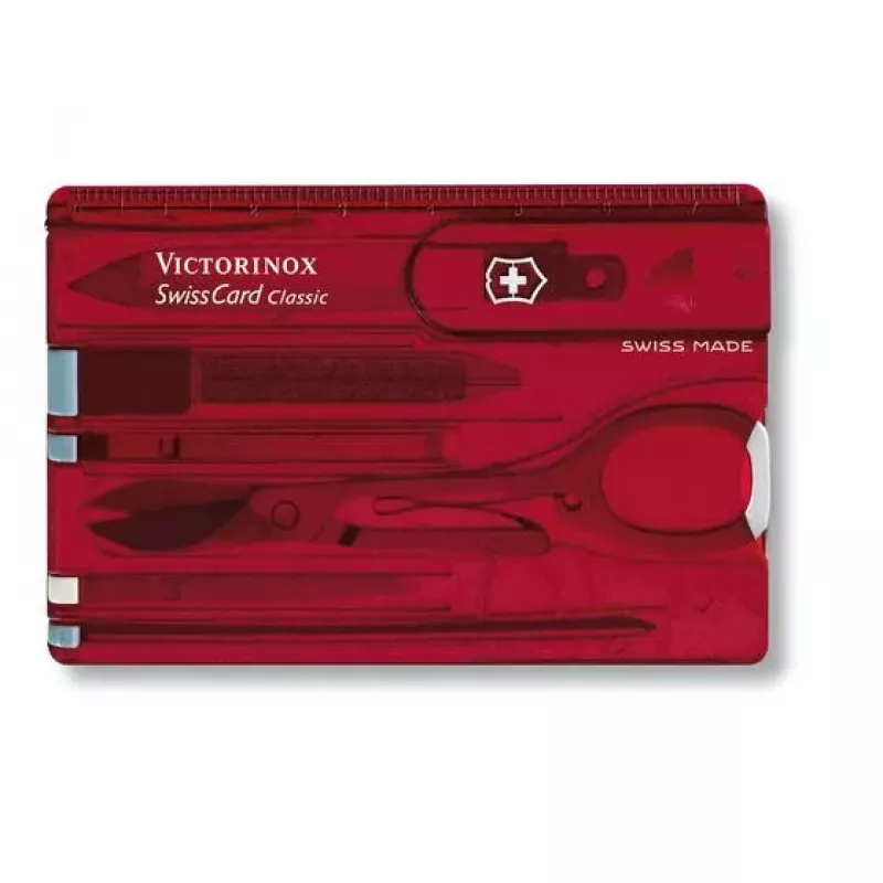 SwissCard Classic Victorinox raudona