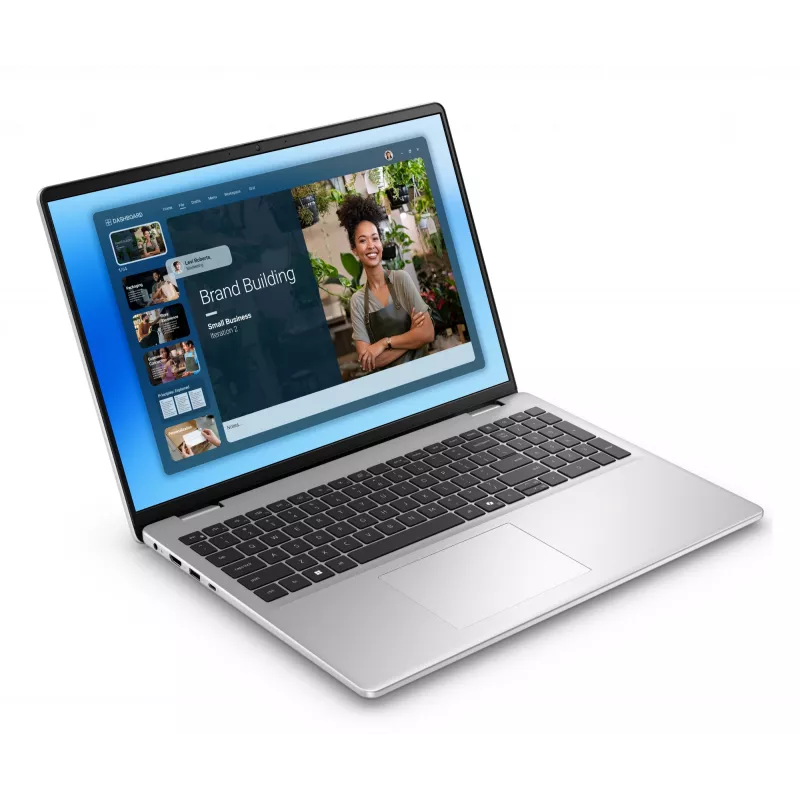 DELL DC16251 Intel Core 7 150U nešiojamas kompiuteris 40,6 cm (16 colių) Full HD+ 32 GB DDR5-SDRAM 1 TB SSD Wi-Fi 6E (802.11ax) Windows 11 Pro Platinum, sidabrinis