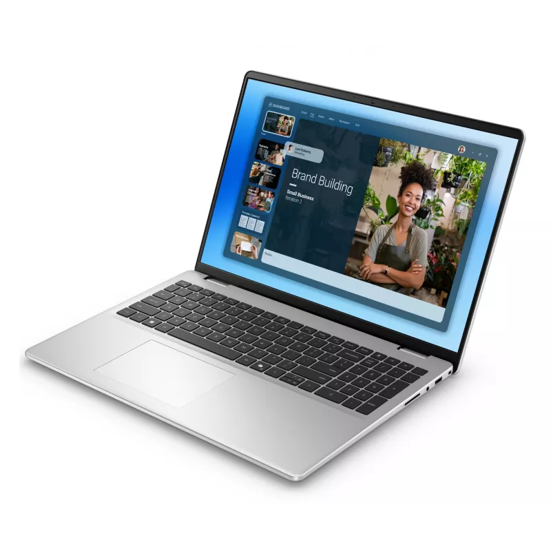 DELL DC16251 Intel Core 7 150U nešiojamas kompiuteris 40,6 cm (16 colių) Full HD+ 32 GB DDR5-SDRAM 1 TB SSD Wi-Fi 6E (802.11ax) Windows 11 Pro Platinum, sidabrinis