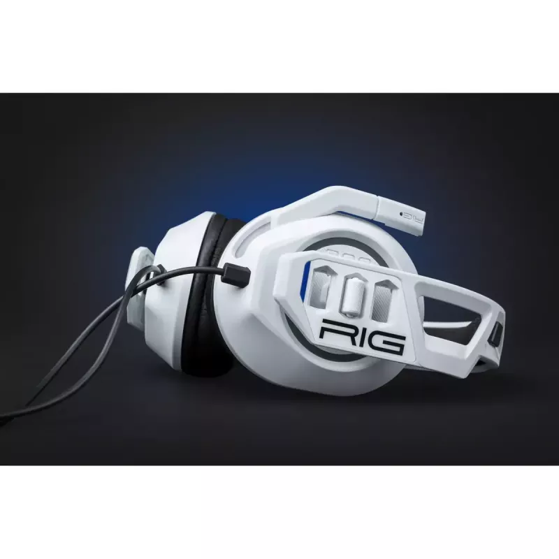 nacon RIG 300 PRO HS ausinės — laidinės, su galvos juosta žaidimų ausinės, ausis dengiančios, 20–20000 Hz, 1,2 m laidas, baltos
