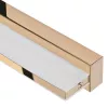 LED sieninis šviestuvas ActiveJet AJE-MERO GOLD, paviršinis montavimas, stačiakampis, 4000 K, 850 lm, nekeičiama lemputė