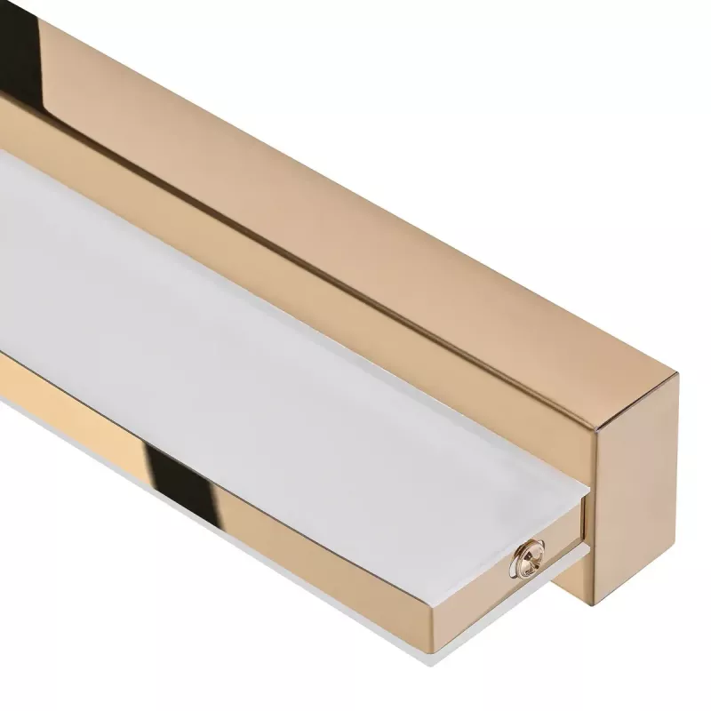 LED sieninis šviestuvas ActiveJet AJE-MERO GOLD, paviršinis montavimas, stačiakampis, 4000 K, 850 lm, nekeičiama lemputė