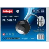 Sieninis šviestuvas ActiveJet AJE-PALOMA 1P — vienos lemputės E27 sieninė lempa, 1x40W, sidabrinė su juodu stiklu